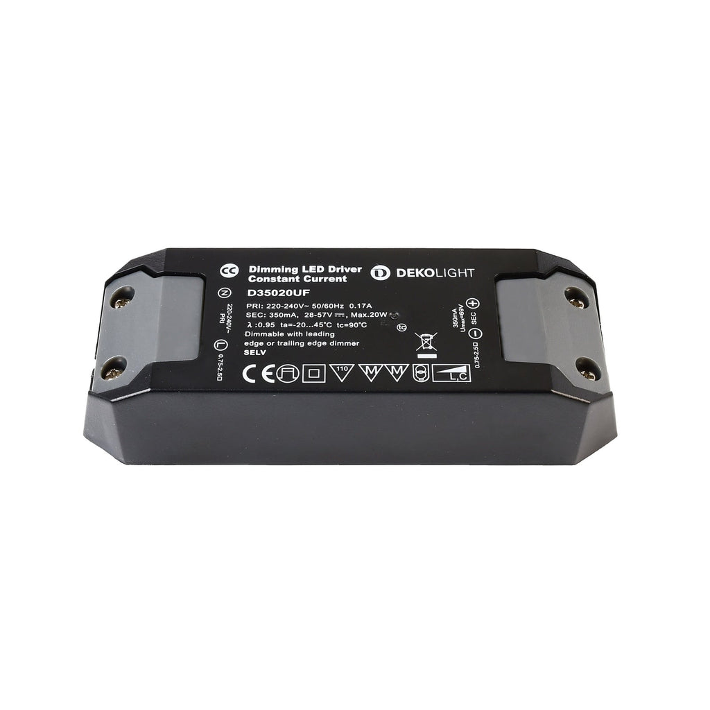 LED-driver Basic dimbar 350mA 20W IP20 plast forfra