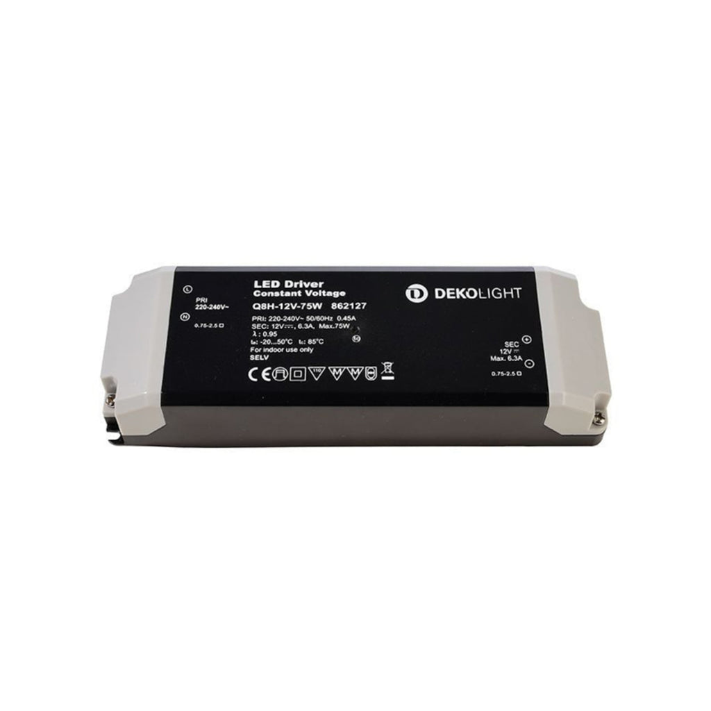 LED-driver CV 12V 75W ikke dimbar IP20 - Deko-Light forside