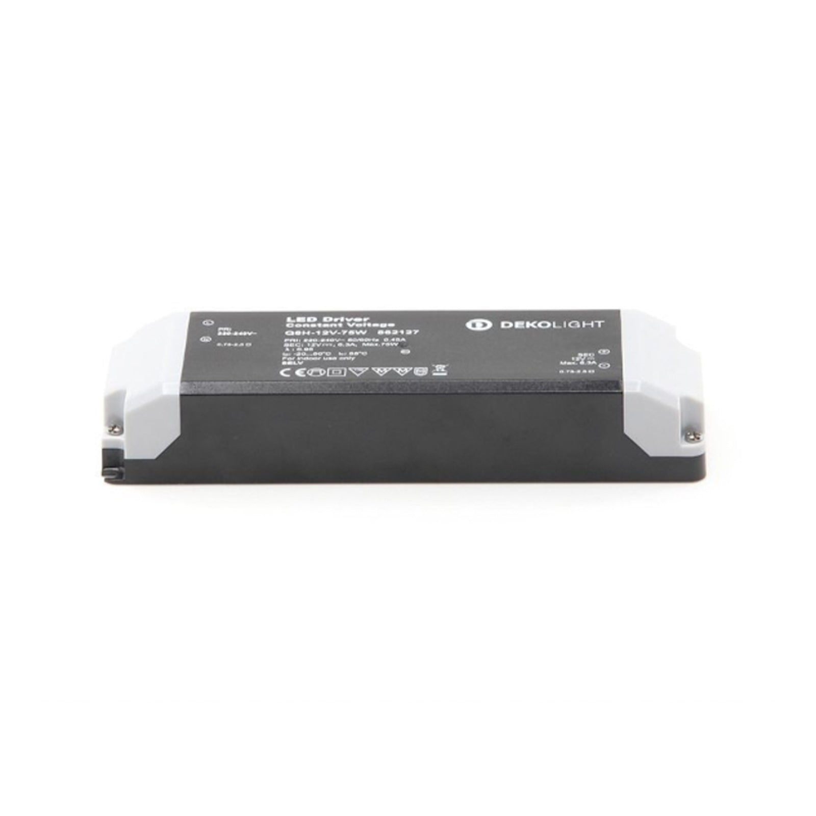 Detalj av LED-driver CV 12V 75W ikke dimbar IP20 - Deko-Light