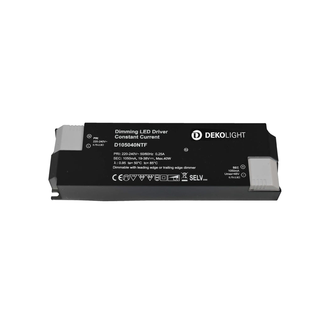LED-driver dimbar 1050 mA 20-40W svart - Deko-Light forfra
