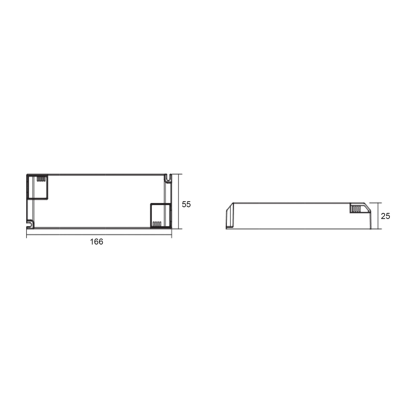 LED-driver dimbar 1050 mA 20-40W svart - Deko-Light detalj