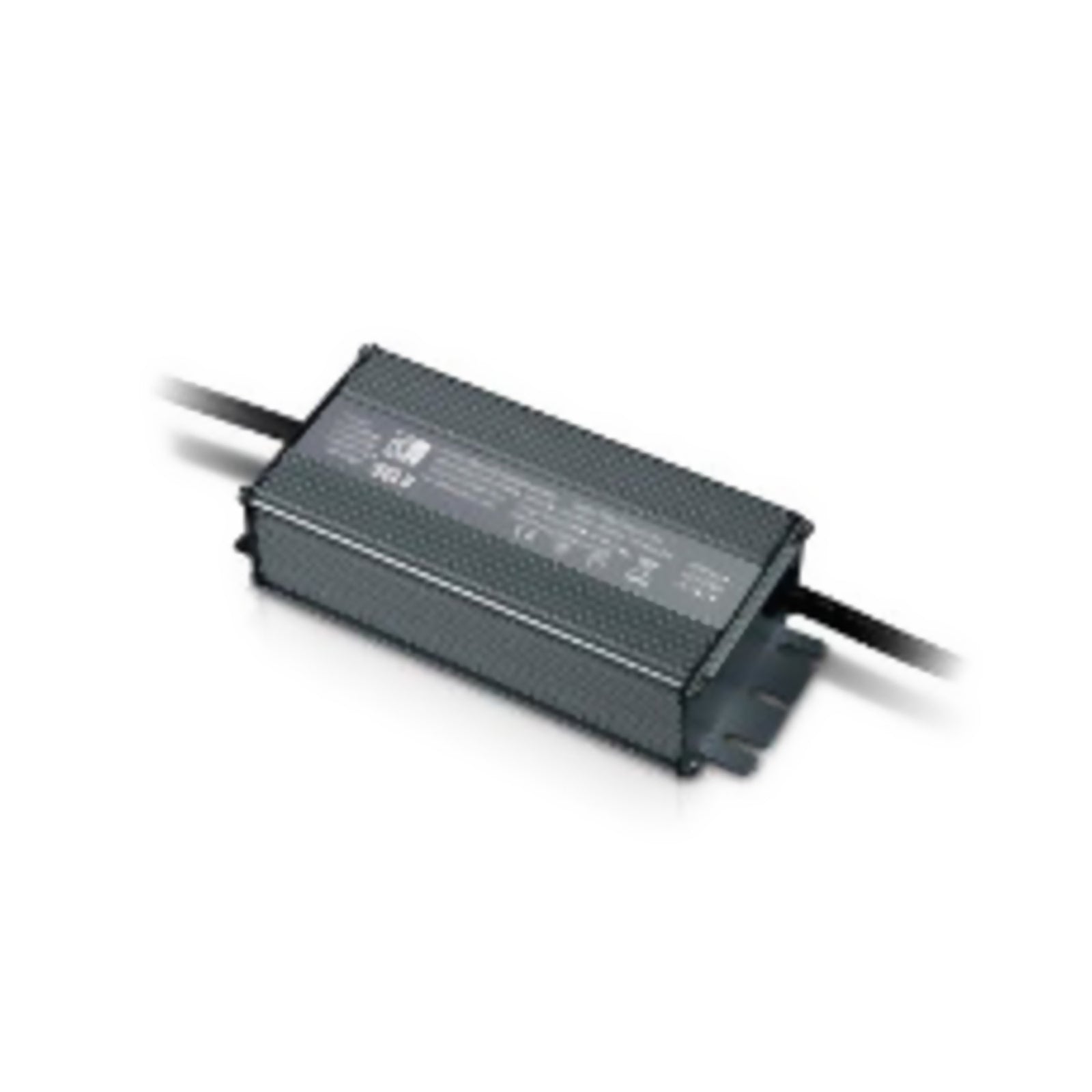 LED-driver KEP-100V12N 12V 100W IP67 svart sett forfra