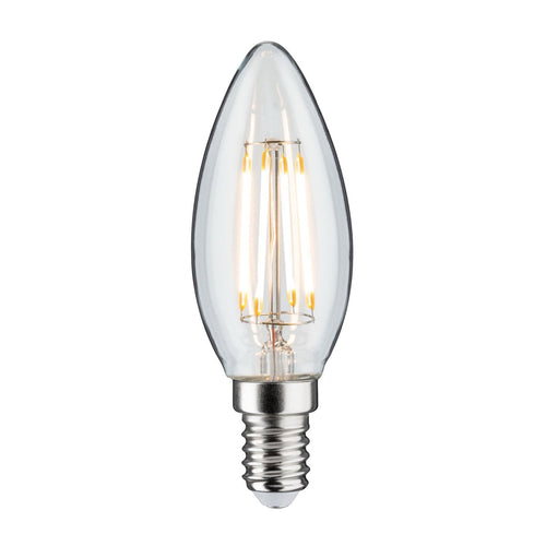 LED filament kronelysform E14 4,8W 2700K dimbar klar - Paulmann forfra