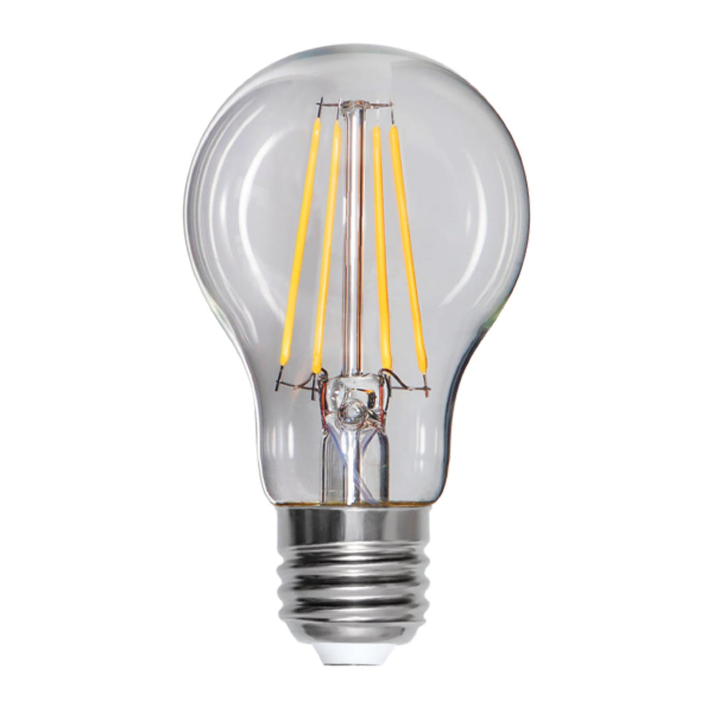 LED filamentpære A60 E27 8W 2700K 1000lm klar STAR TRADING forfra