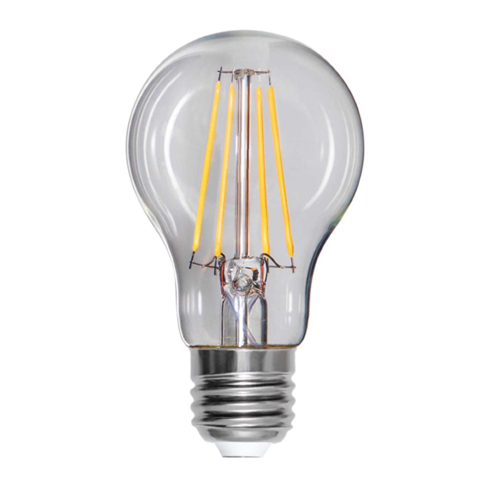LED filamentpære A60 E27 8W 2700K 1000lm klar STAR TRADING forfra