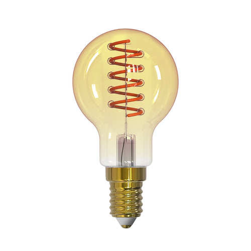 LED filamentpære E14 4,9W 1800K dimbar amber - Arcchio forfra