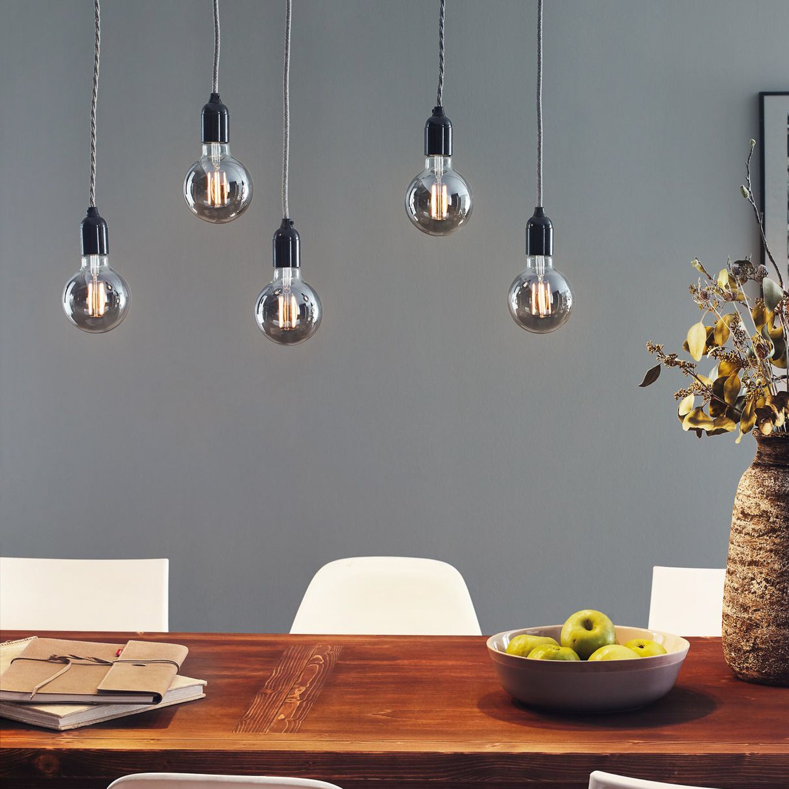 LED filamentpære E14 4W 1800K dimbar røykglass Paulmann detalj