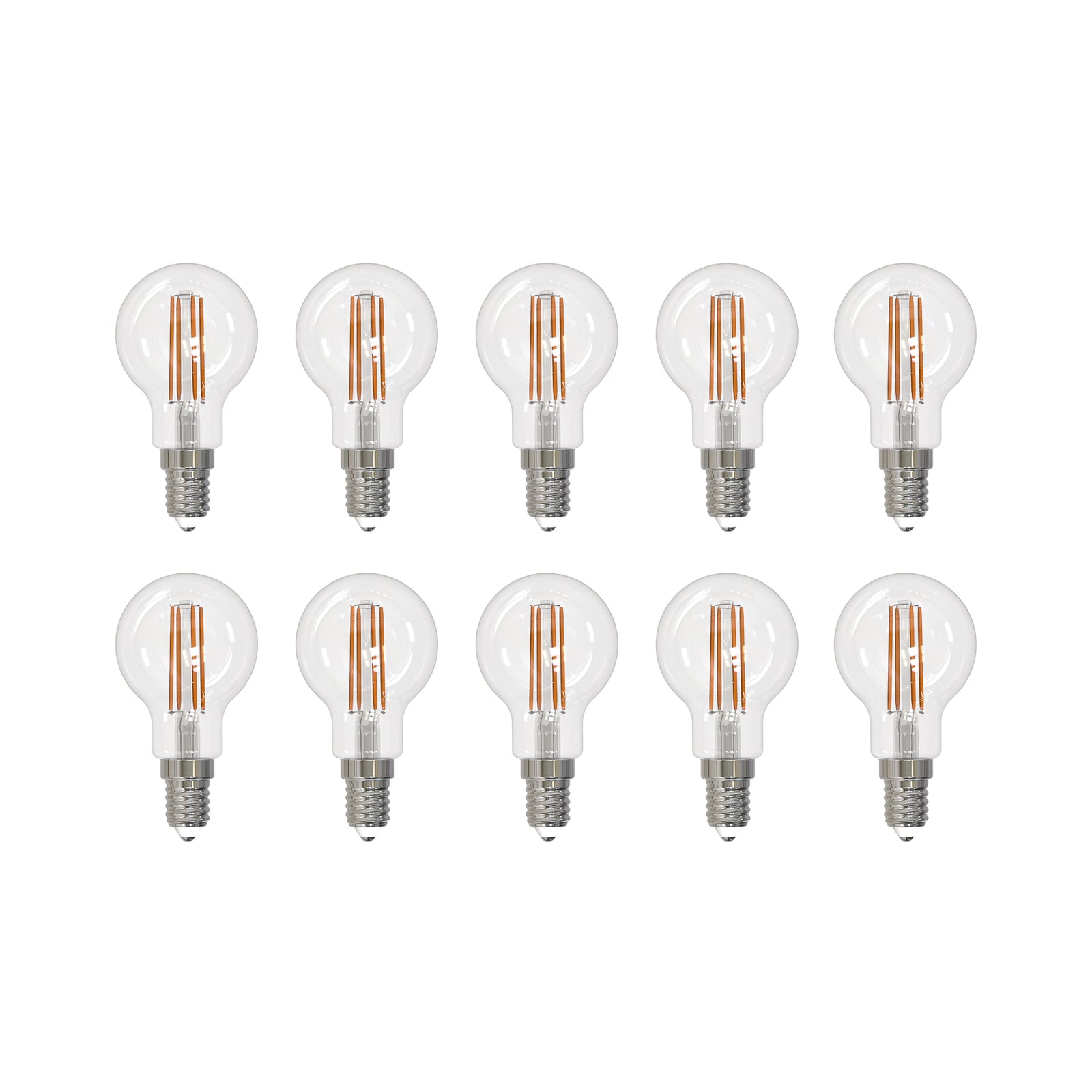 LED filamentpære E14 G45 2,2W 3000K klar 10-pack - Arcchio forfra