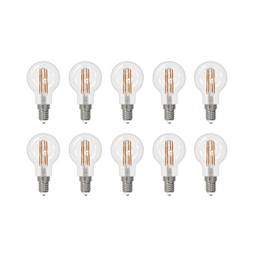LED filamentpære E14 G45 2,2W 3000K klar 10-pack - Arcchio forfra