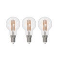LED filamentpære E14 G45 2,2W 3000K klar 3-pack - Arcchio forfra