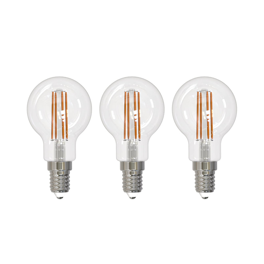 LED filamentpære E14 G45 2,2W 3000K klar 3-pack - Arcchio forfra