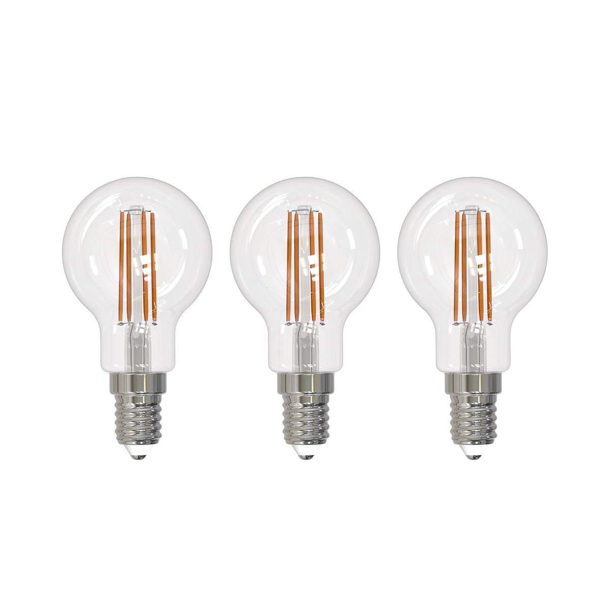 LED filamentpære E14 G45 2,2W 3000K klar 3-pack - Arcchio forfra