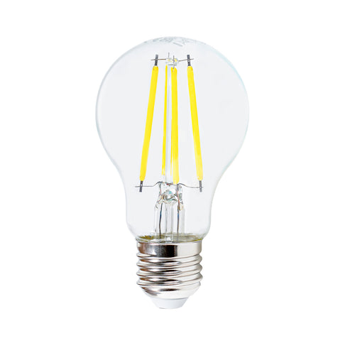 LED filamentpære E27 3,8W 2700K klar 806lm 10-pack bakside