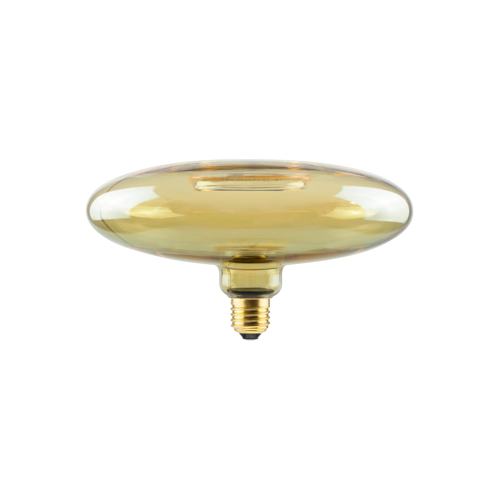 LED filamentpære E27 4W 2200K Floating Ufo dimbar gull forfra