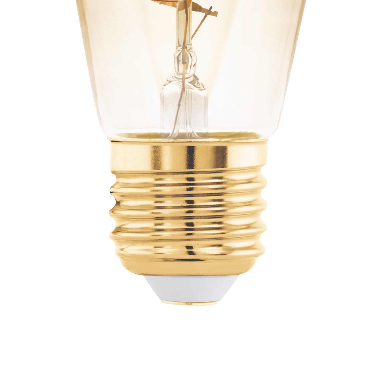 LED filamentpære E27 4W ST48 2000K dimbar amber bakside