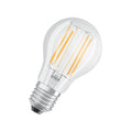 LED filamentpære E27 7,5W 4000K nøytralhvit klar 3-pakning forfra