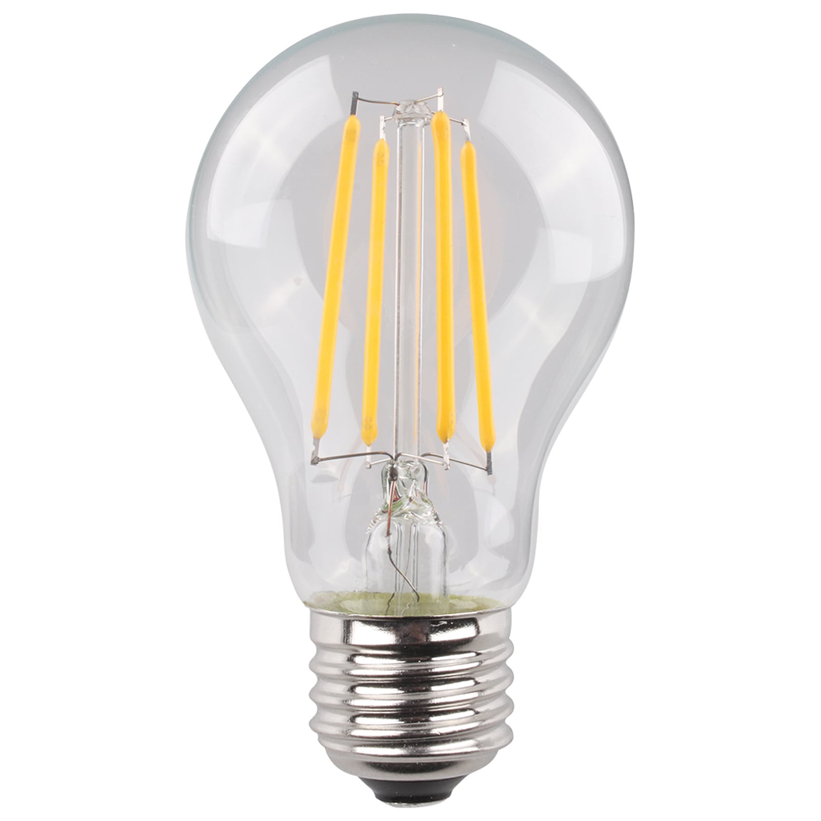 LED filamentpære E27 8W klar 2700K 1055lm Ra90 - Müller-Licht forfra