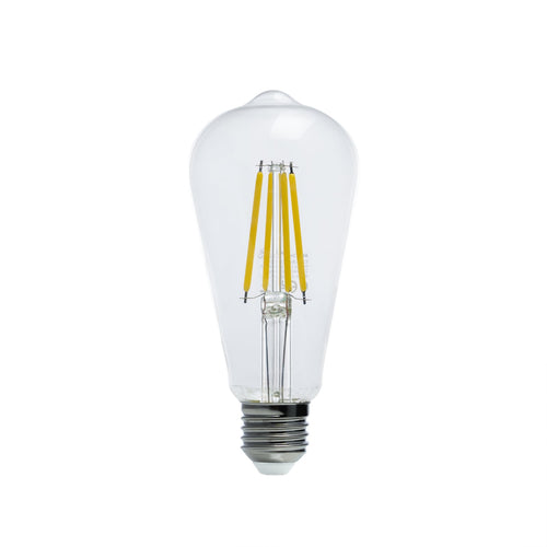 LED filamentpære E27 pæreform 3,8W 3000K 806lm klar - Arcchio bakside