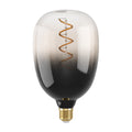 LED filamentpære E27 T120 4W 1800K dimbar røykfarget foran
