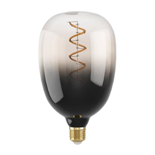 LED filamentpære E27 T120 4W 1800K dimbar røykfarget foran