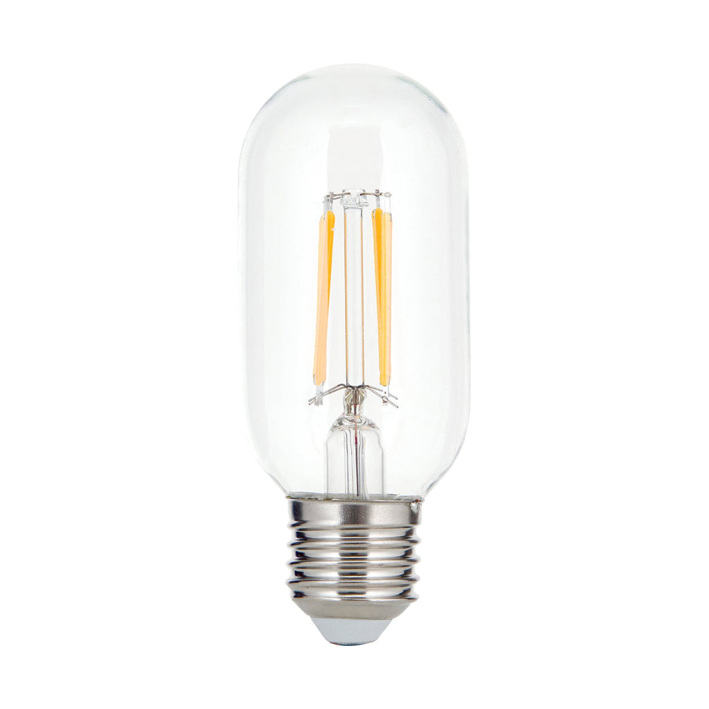 LED filamentpære E27 T45 8W 2700K dimbar klar - ORION bakside
