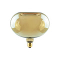 LED filamentpære Floating Oval E27 4,5W 2200K dimbar gull fra forfra
