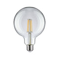 LED filamentpære G125 E27 9W 2700K 1055 lm klar Pauleen forfra