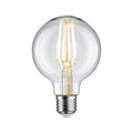 LED filamentpære G80 E27 7,5W 2700K klar front
