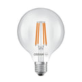 LED filamentpære Globe G95 E27 5W 4000K klar OSRAM forfra