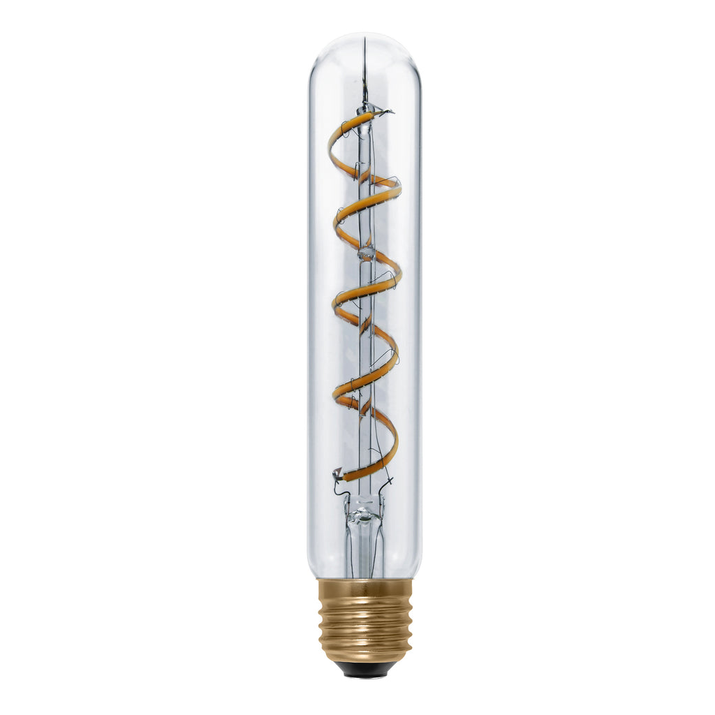 LED filamentpære Tube Curved E27 6,5W 1900K dimbar forfra