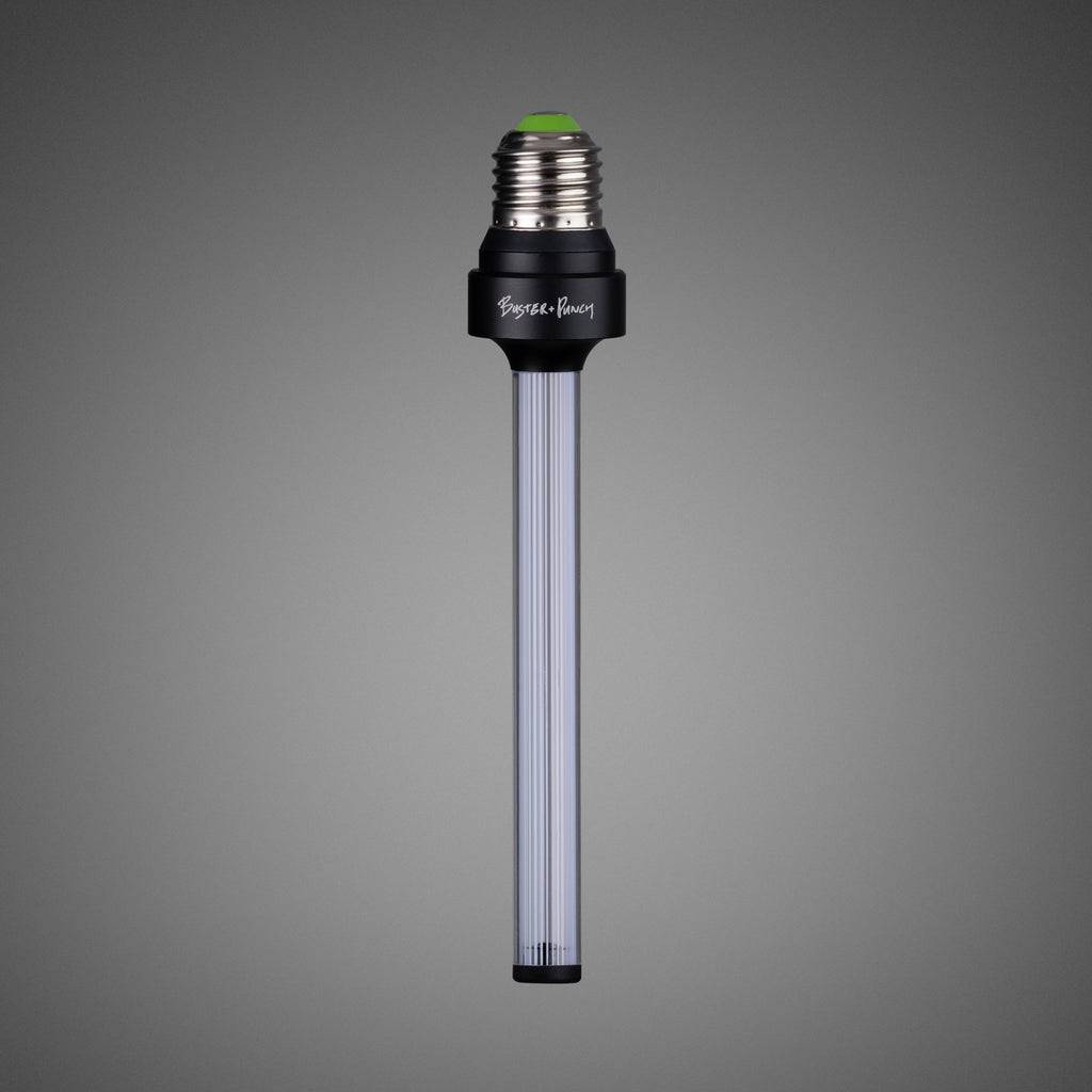 LED filamentpære Tube E27 5W 2700K dimbar klar - Buster + Punch bakside