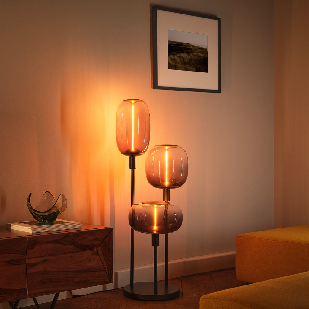 LED filamentpære Vintage 1906 Big Elipse E27 4W 1800K smoke Ø30 cm bakside