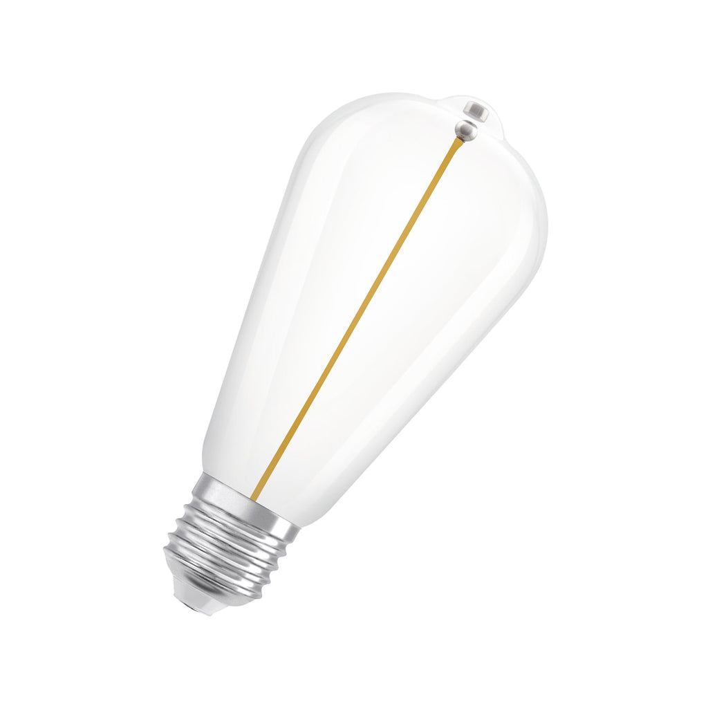 LED filamentpære Vintage 1906 E27 2,2W 2700K klar OSRAM forfra
