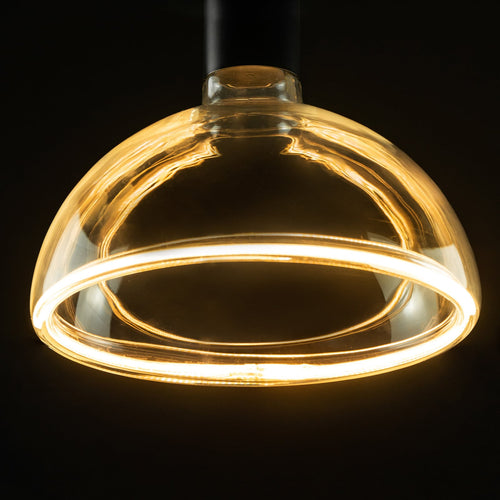 LED filamentpære Bowl E27 6,2W dimbar klar forfra