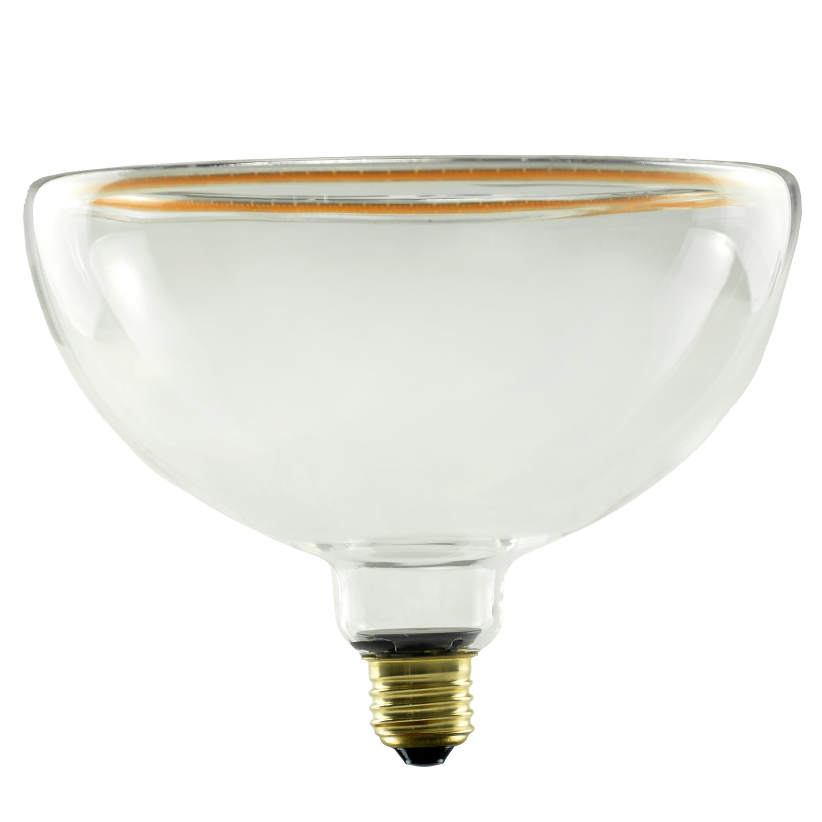 Detalj av LED filamentpære Bowl E27 6,2W dimbar klar