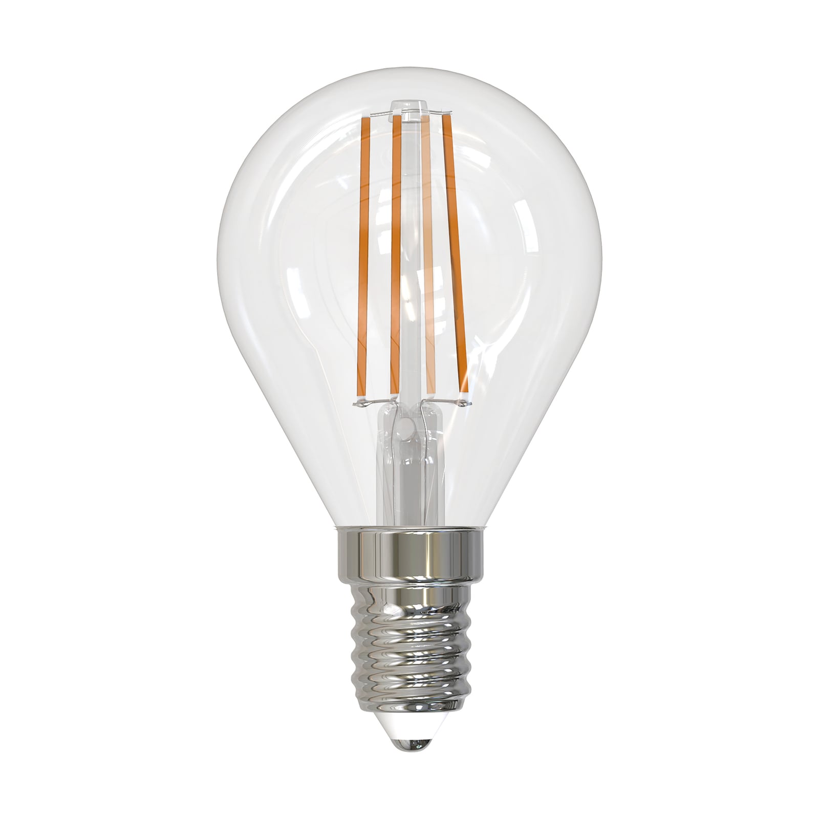LED filamentpære dråpeform E14 4W 2700K dimbar klar - Arcchio forfra