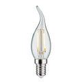 LED filamentpære E14 2,8W 2700K kronelysform klar dimbar Paulmann forfra