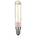LED filamentpære E14 3,3W 2700K rørform Ra90 dimbar STAR TRADING forfra