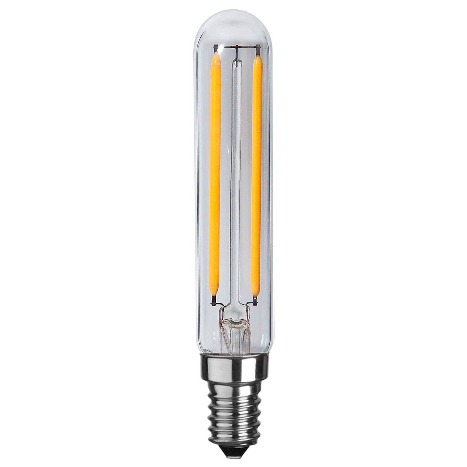 LED filamentpære E14 3,3W 2700K rørform Ra90 dimbar STAR TRADING bakside