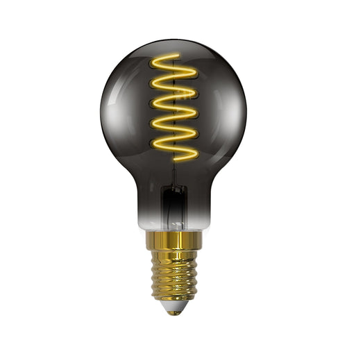 LED filamentpære E14 4,9W 1800K dimbar røykgrå - Arcchio forfra