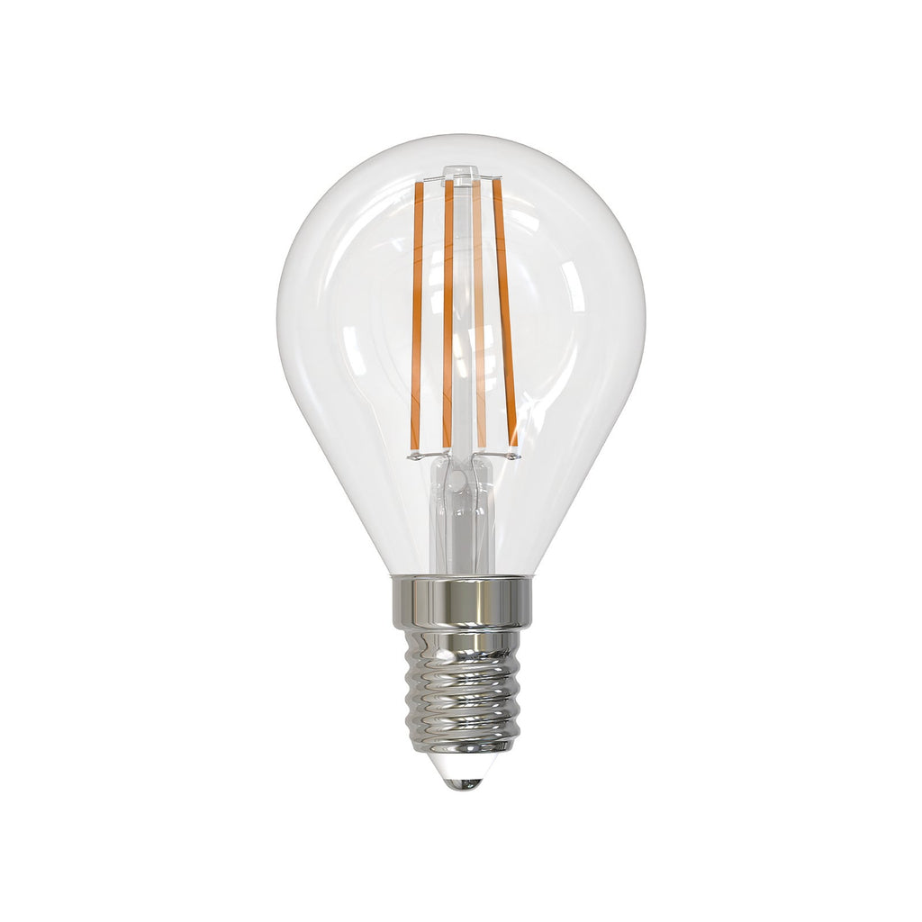 LED filamentpære E14 4W 2700K dråpeformet dimbar 5-pk bakside