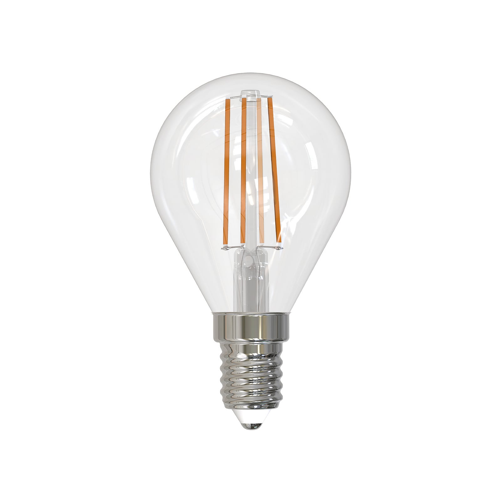 LED filamentpære E14 4W 2700K dråpeformet dimbar 5-pk bakside
