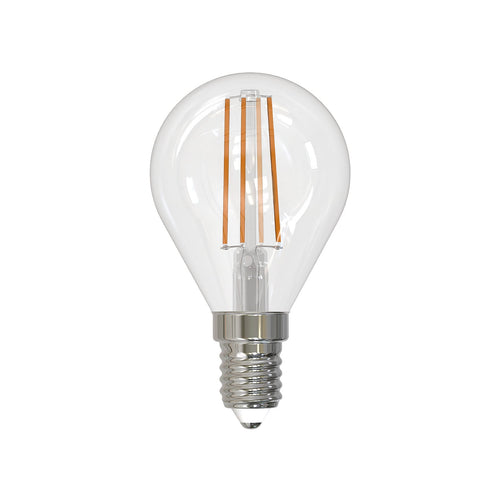 LED filamentpære E14 4W 2700K dråpeformet dimbar 5-pk bakside