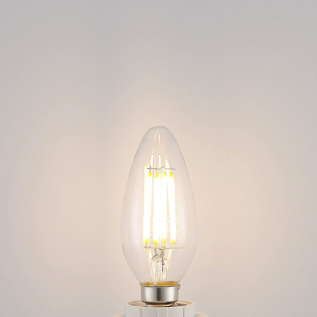 Montert LED filamentpære E14 4W kronelysform 2700K dimbar klar Arcchio i lysekrone