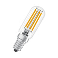 LED filamentpære E14 6,5W 2700K T-form klar dimbar OSRAM forfra