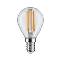 LED filamentpære E14 dråpeform 6,5W 2700K klar Pauleen forfra
