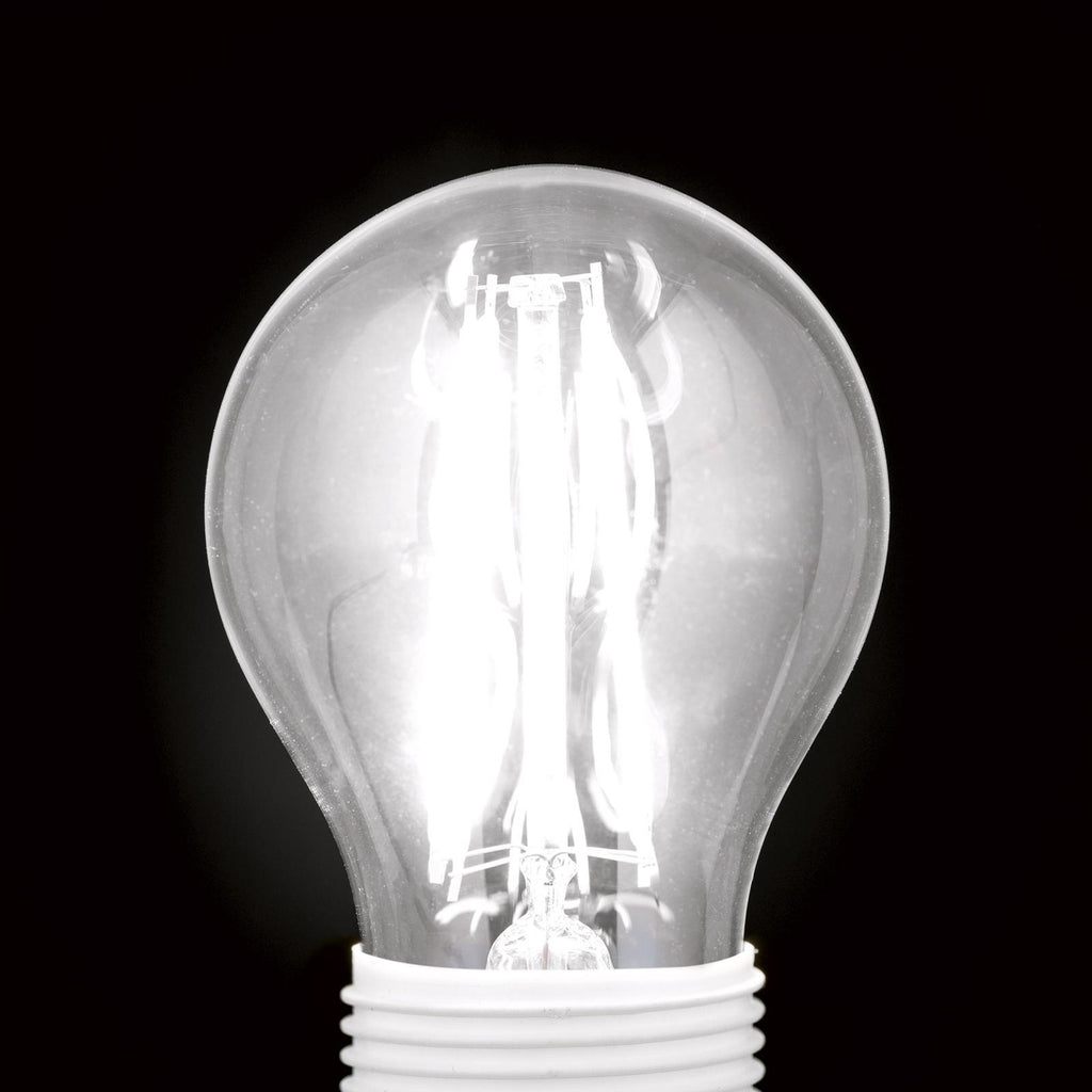 Detaljbilde av LED filamentpære E14 G45 klar 6W 2700K 720lm dimbar - ORION