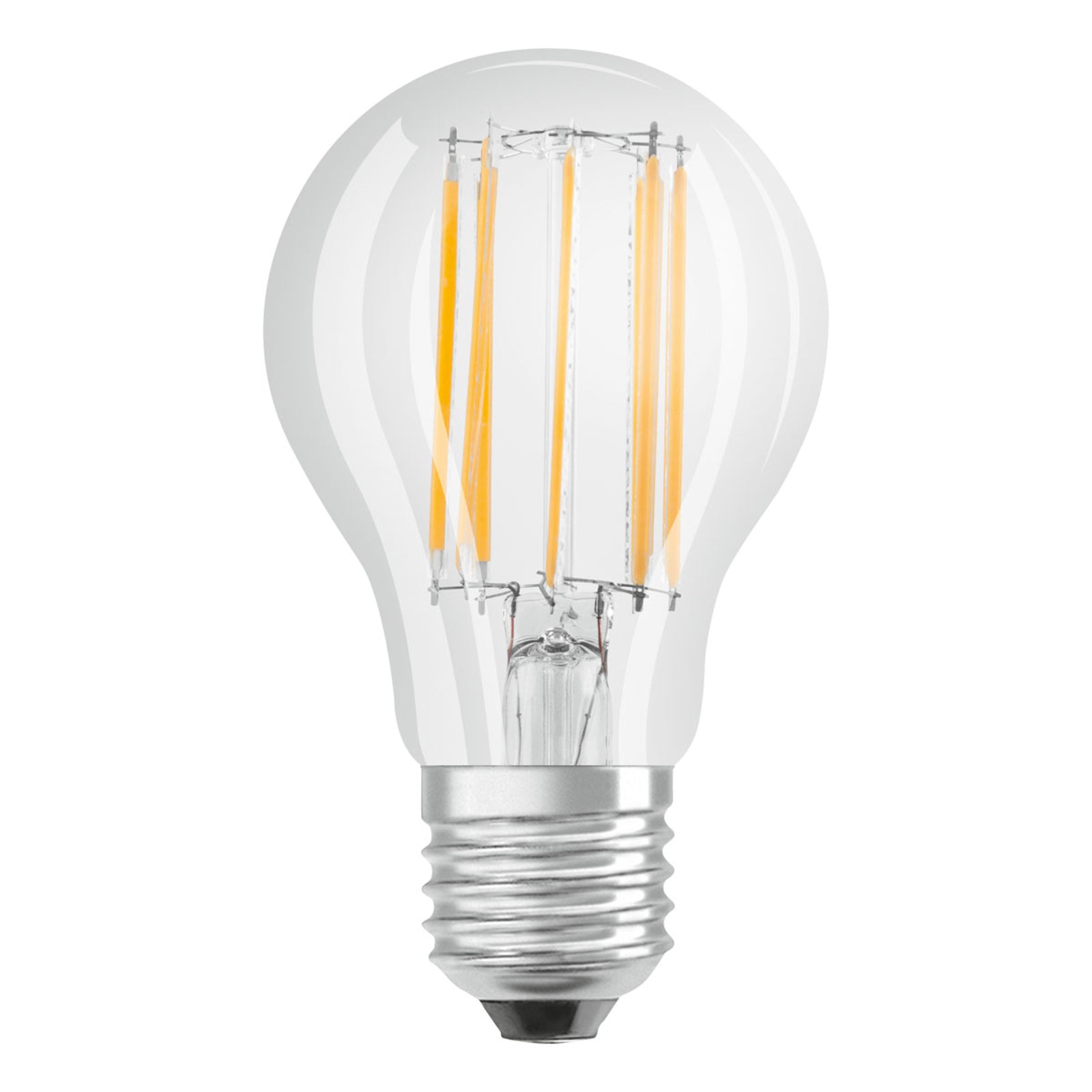 LED filamentpære E27 11W 4000K nøytralhvit klar - OSRAM forfra