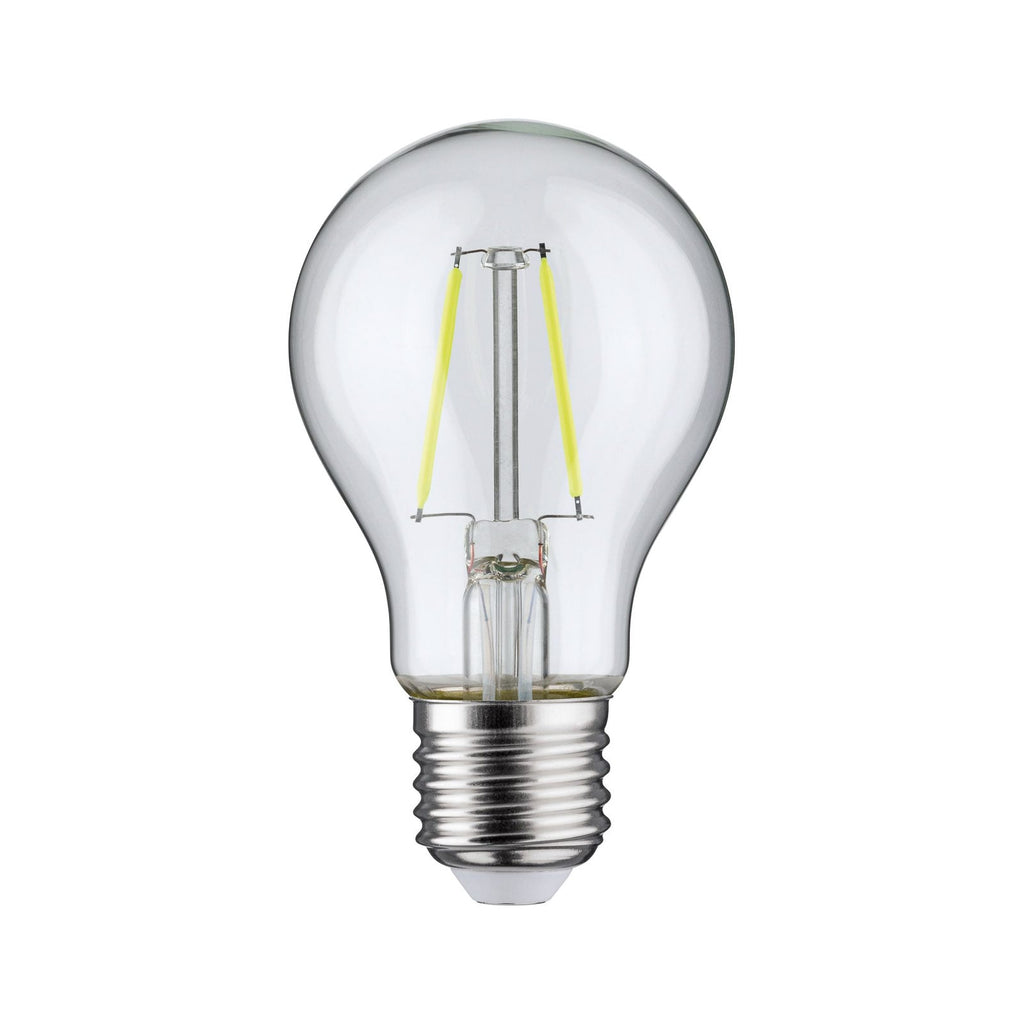 LED filamentpære E27 1,1W grønn dekorativ klar Paulmann bakside