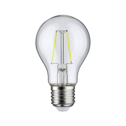 LED filamentpære E27 1,1W grønn dekorativ klar Paulmann bakside